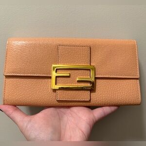 Authentic Fendi - Leather Long Wallet